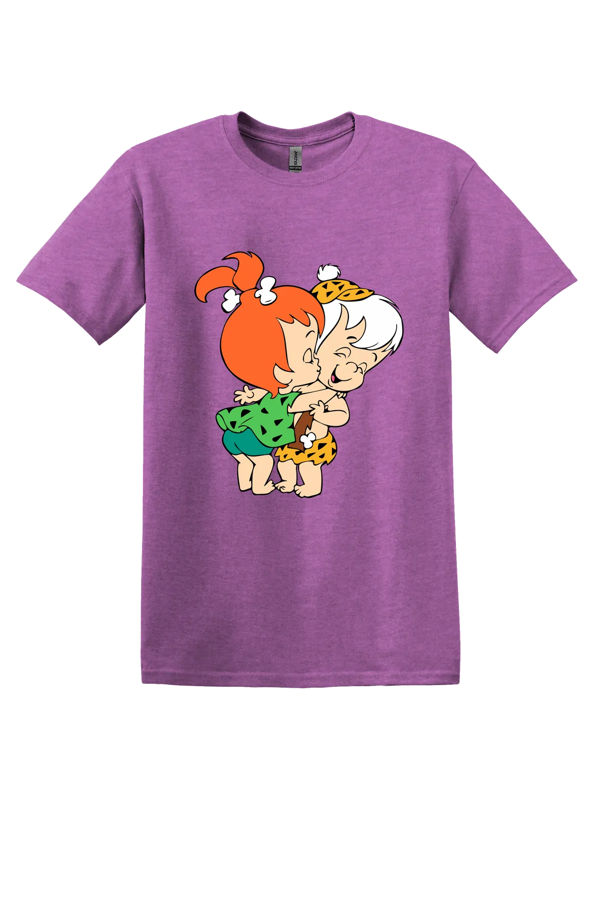 The Flintstones Pebbles_Bamm Bamm 02 Tee, Heather Radiant Orchid, front print