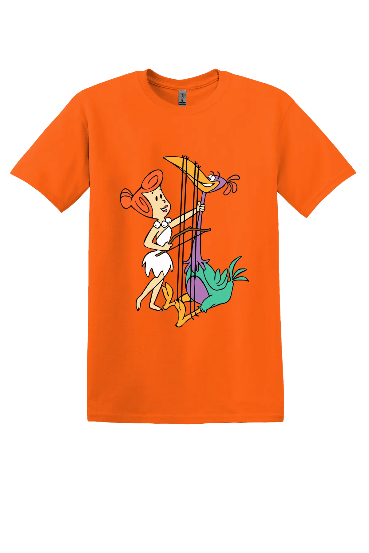 The Flintstones Wilma 02 Tee, Orange, front print